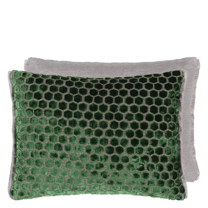 Round Pillows for Boho-Style InteriorsDesigners Guild Jabot Emerald Decorative Pillow