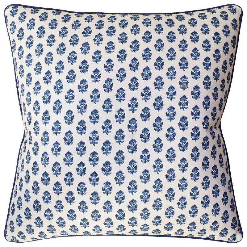 Round Pillows for Boho-Style InteriorsJulian Blue Decorative Pillow Ryan Studio