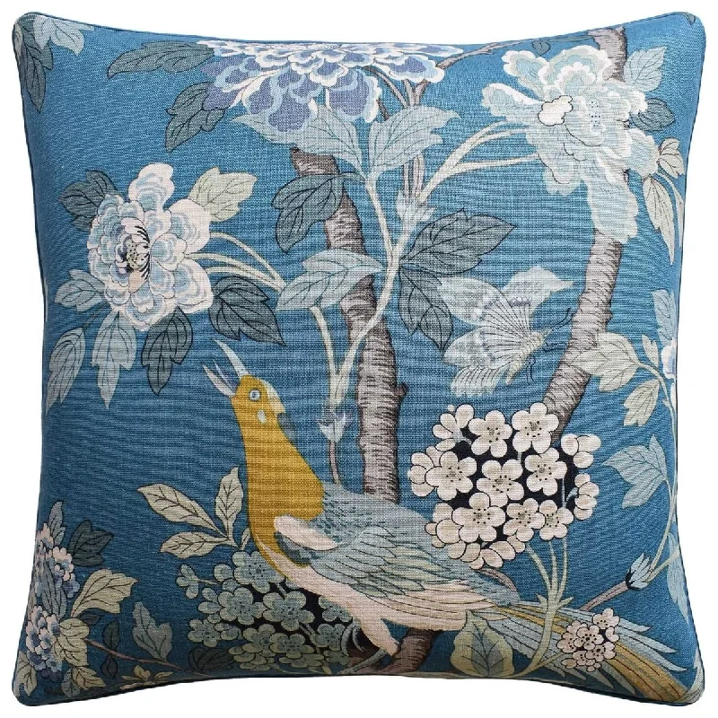 Orthopedic Pillows for Back Pain ReliefHydrangea Bird Teal Decorative Pillow Ryan Studio