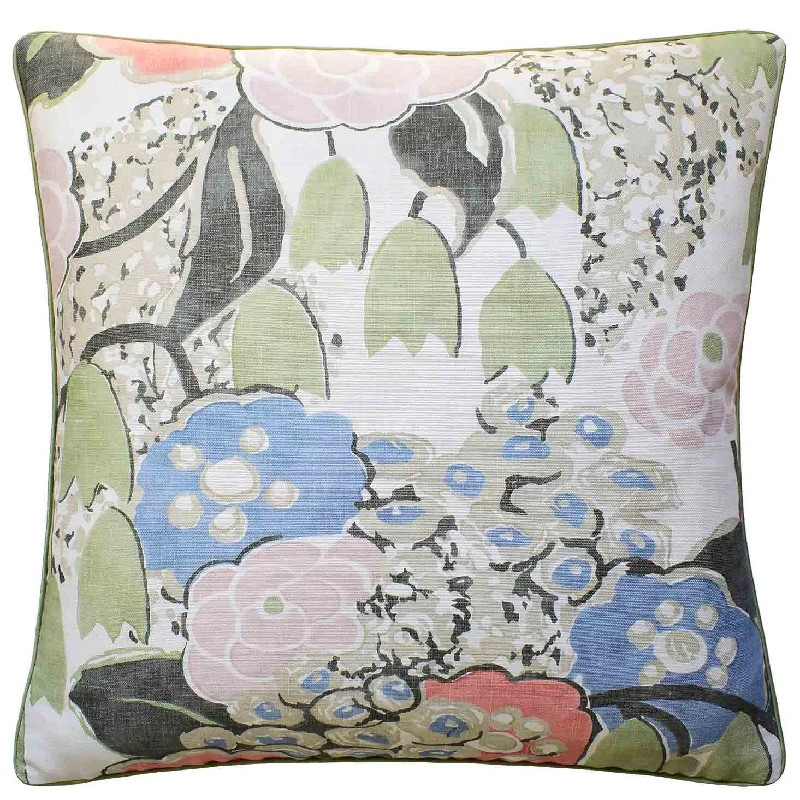 Kids Pillows with Fun DesignsLaura Blush & Green Decorative Pillow Ryan Studio