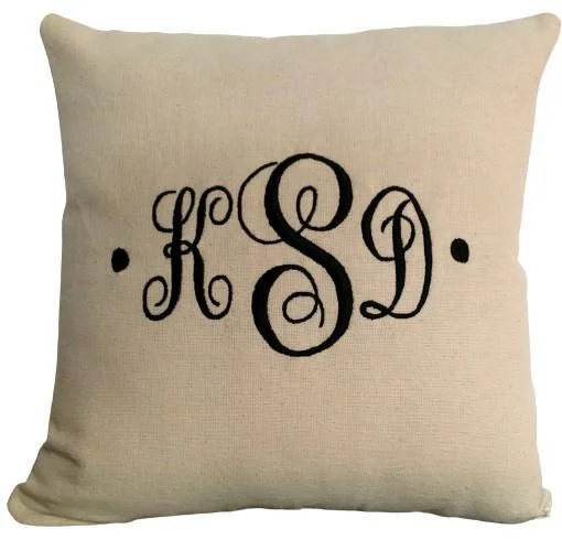 Kids Pillows with Fun DesignsMonogram Pillow Shams, Monogram Euro Pillows