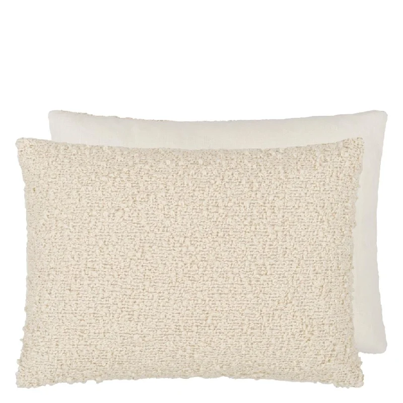 Feather Pillows for a Luxurious SleepSwaledale Chalk Boucle Throw Pillow by Designers Guild