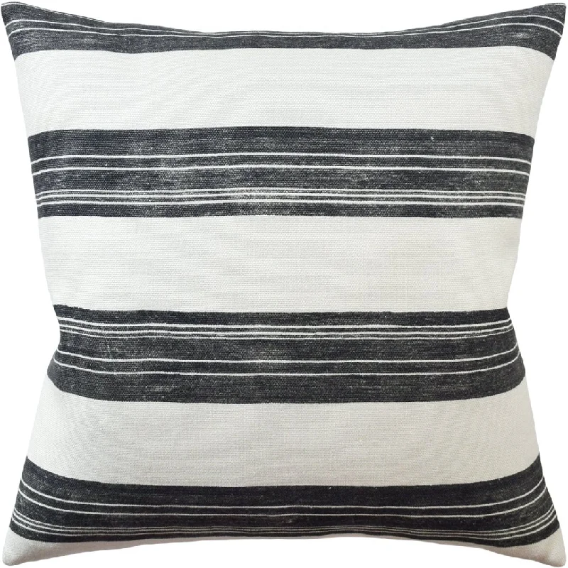 Adjustable Pillows for Customized ComfortAskew Ivory and Onyx Decorative Pillow