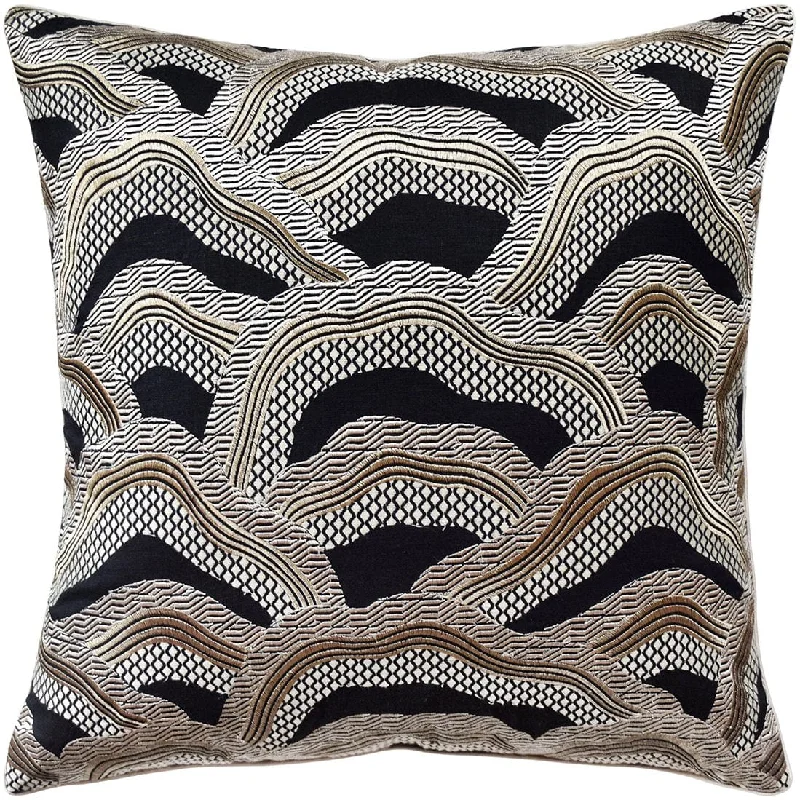 Square Pillows for Modern Home DecorLez Riziere Black and Gold Pillow