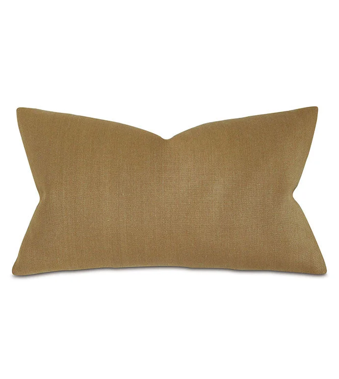 Kids Pillows with Fun DesignsTrillium Solid Lumbar Decorative Pillow in Gold