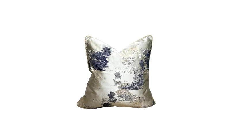 Bolster Pillows for Sofa DecorationGold & Blue Metallic