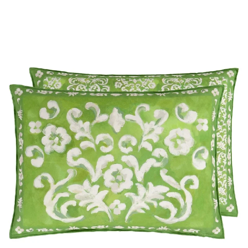 Down Alternative Pillows for Ethical ChoicesDesigners Guild Isolotto Grass Cotton Decorative Pillow