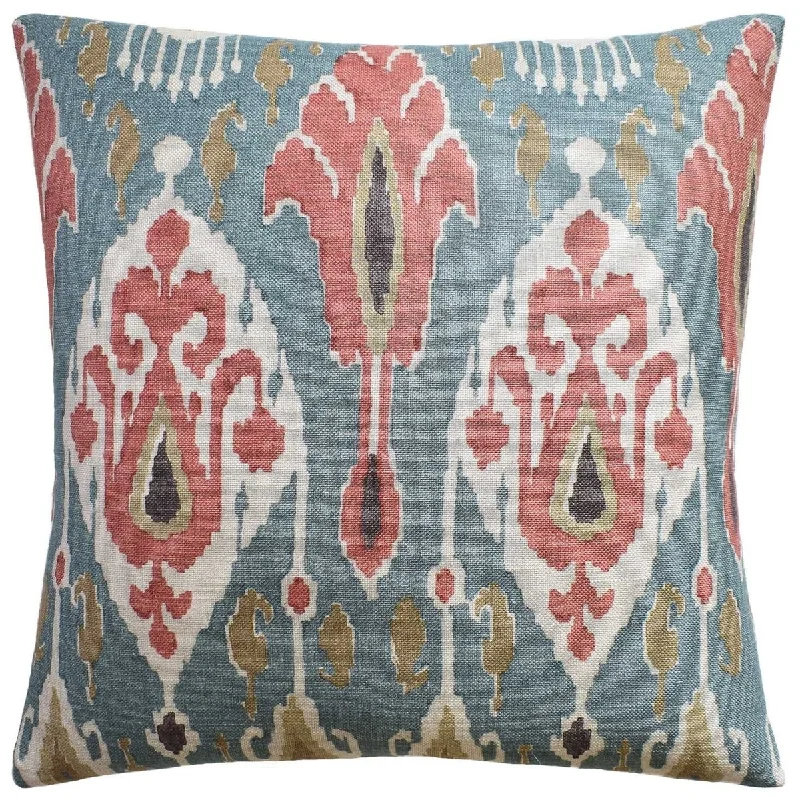 Hypoallergenic Pillows for Allergy SufferersIkat Bokhara Teal Decorative Pillow Ryan Studio