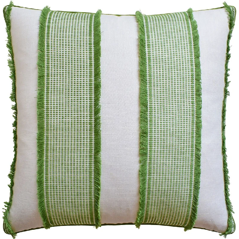 Square Pillows for Modern Home DecorTulum Green Throw Pillow by Ryan Studio