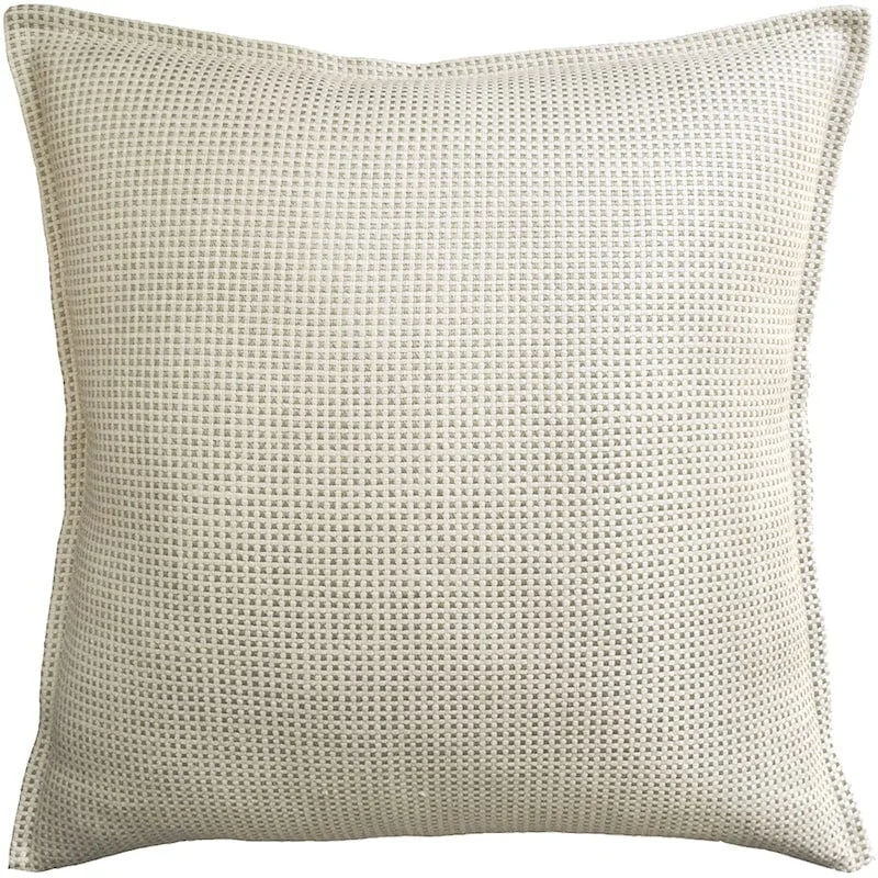 Firm Pillows for Side SleepersKumano Weave Ivory & Linen Pillow