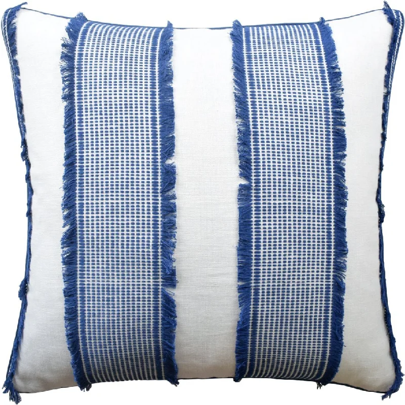 Soft and Fluffy Pillows for Bedroom ComfortTulum Blue Throw Pillow by Ryan Studio