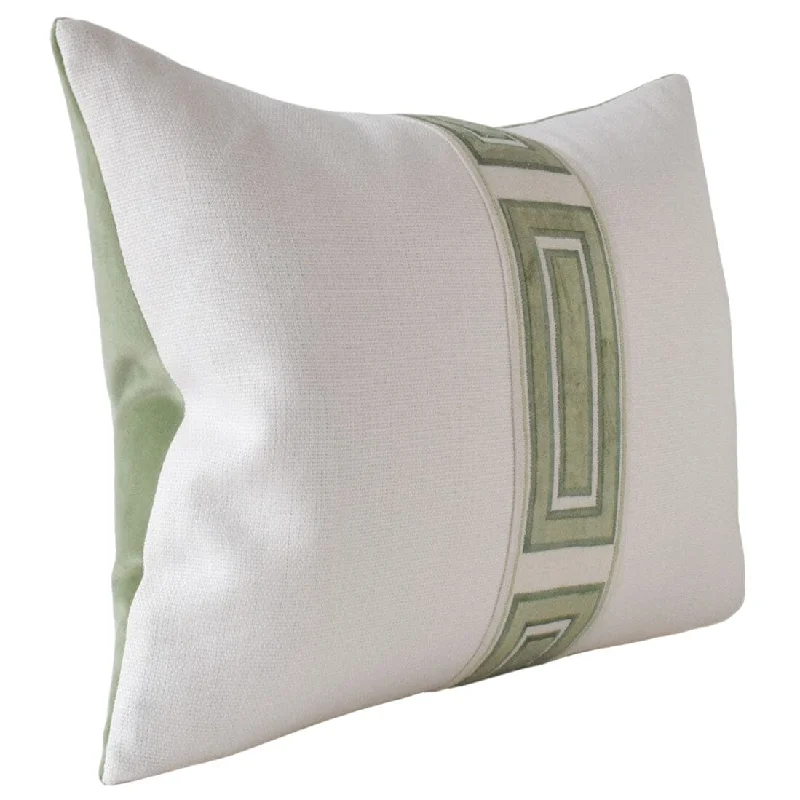 Square Pillows for Modern Home DecorGiorgio Linen Ingot Tape Greenery Decorative Pillow Ryan Studio