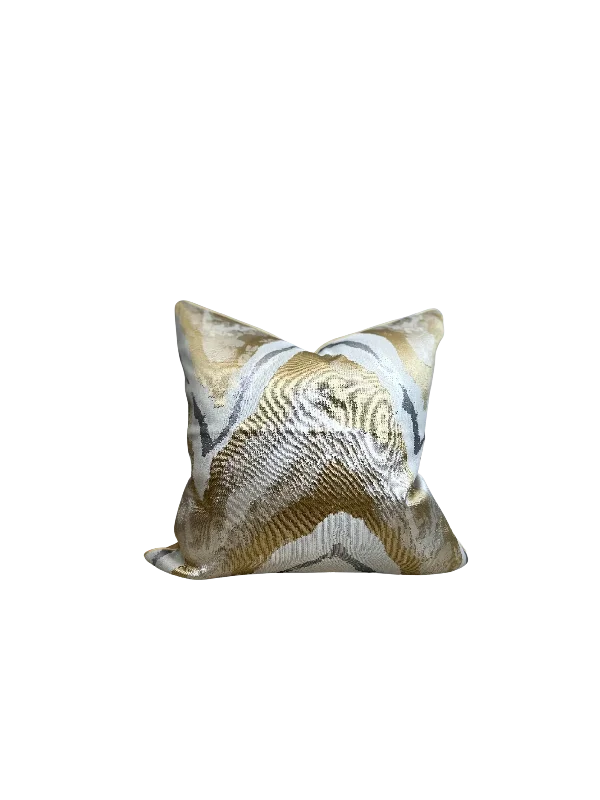 Down Alternative Pillows for Ethical ChoicesGold Gray Metallic