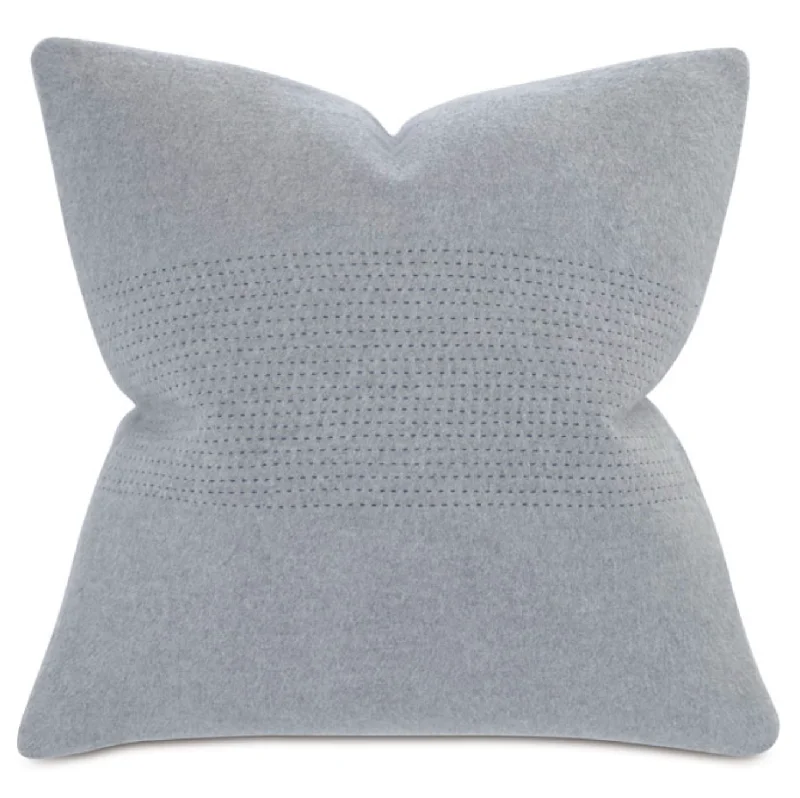 Back Support Pillows for Office ChairsBrera Horizontal Tailor Tack Gray Decorative Pillow