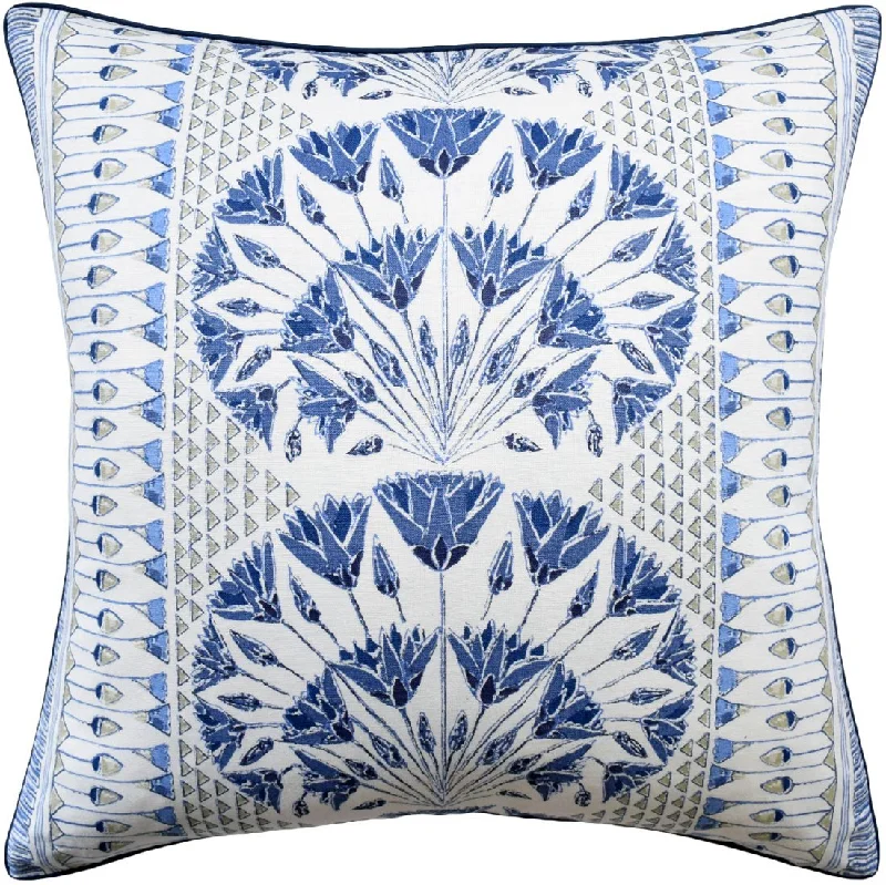 Memory Foam Pillows for Neck SupportCairo Blue and White Pillow by Ryan Studio