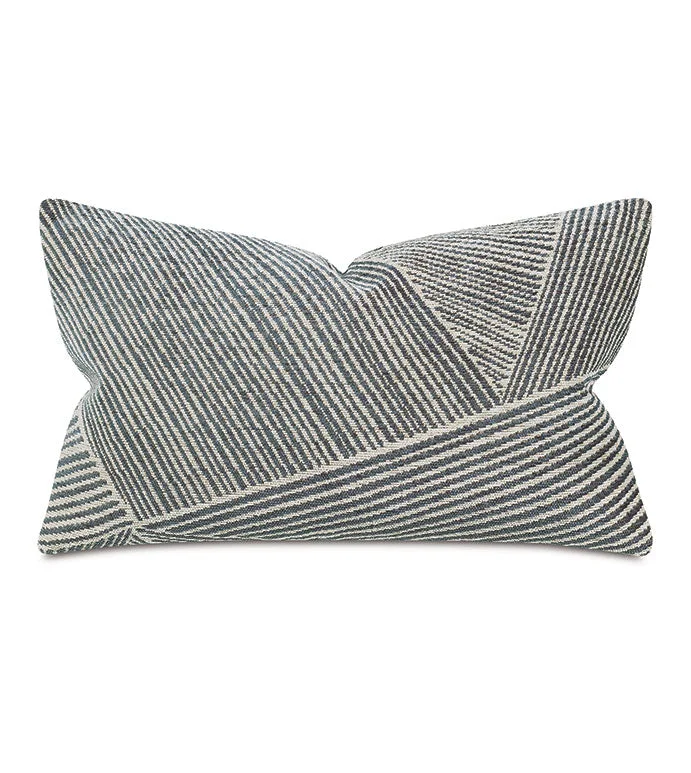 Lumbar Support Pillows for Car SeatsBezel Multidirectional Stripe Decorative Pillow