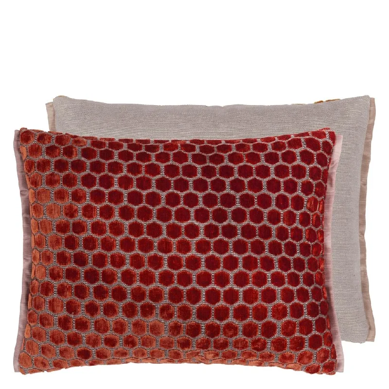 Down Alternative Pillows for Ethical ChoicesDesigners Guild Jabot Pimento Decorative Pillow