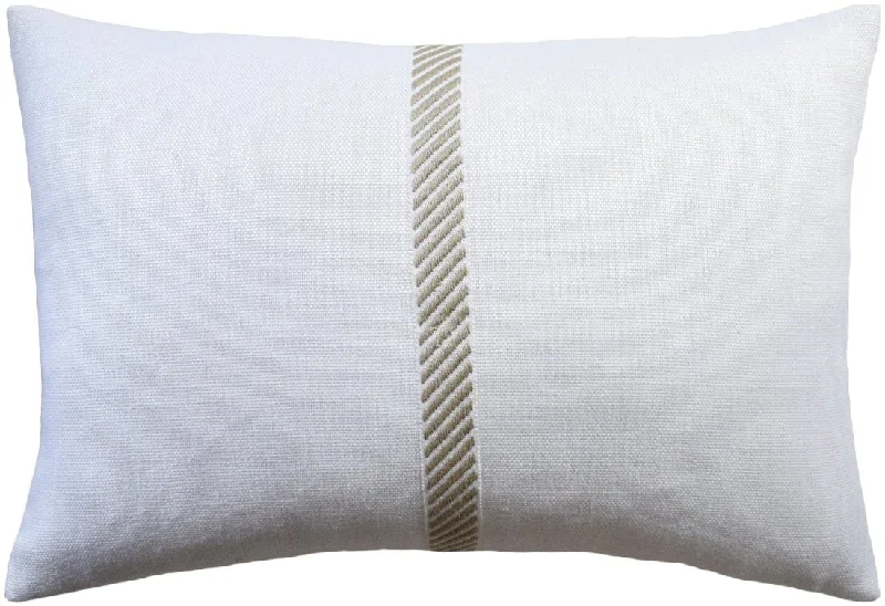 Square Pillows for Modern Home DecorCabana Tape Salt & Beach Lumbar Pillow by Ryan Studio