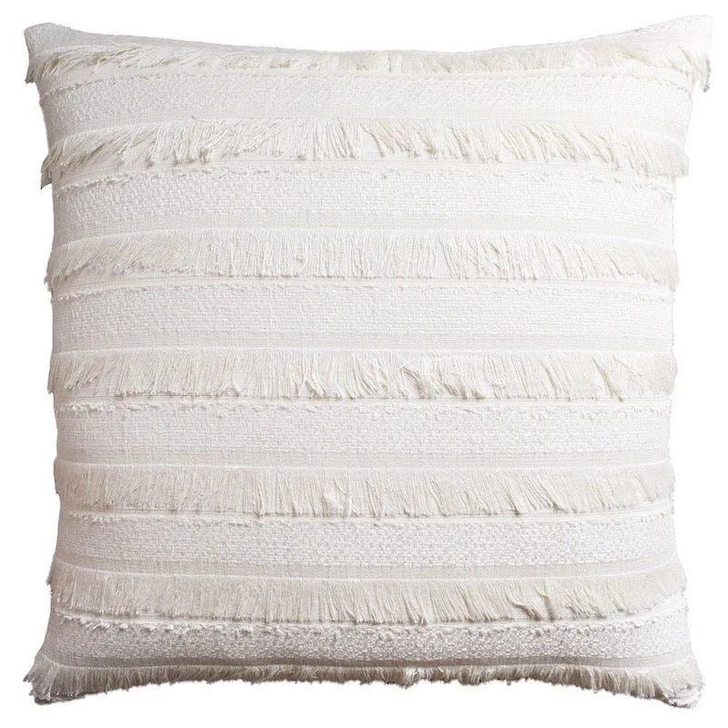 Plush Pillows for a Cozy BedAcadia Ivory Throw Pillow by Ryan Studio