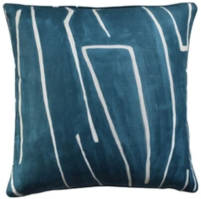 Kids Pillows with Fun DesignsGraffito Teal and Pearl Pillow