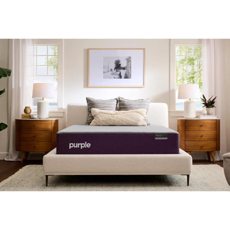 Hybrid mattresses combining foam and innerspring technologyPurple RestorePlus Hybrid Soft 13" Mattress