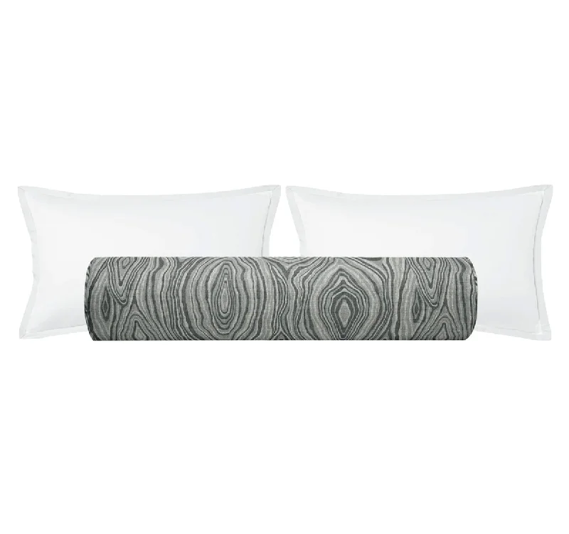 Bolsters for Reiki Sessions to Create a Comfortable EnvironmentTHE BOLSTER :: AGATE LINEN PRINT // GRAPHITE