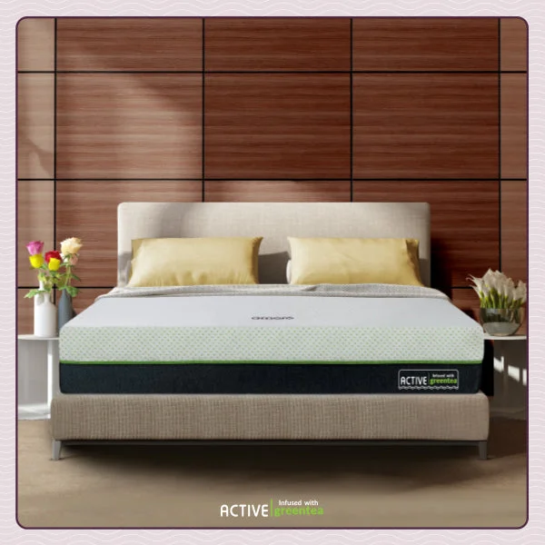 Innerspring mattresses with coil counts for supportActive Green Tea