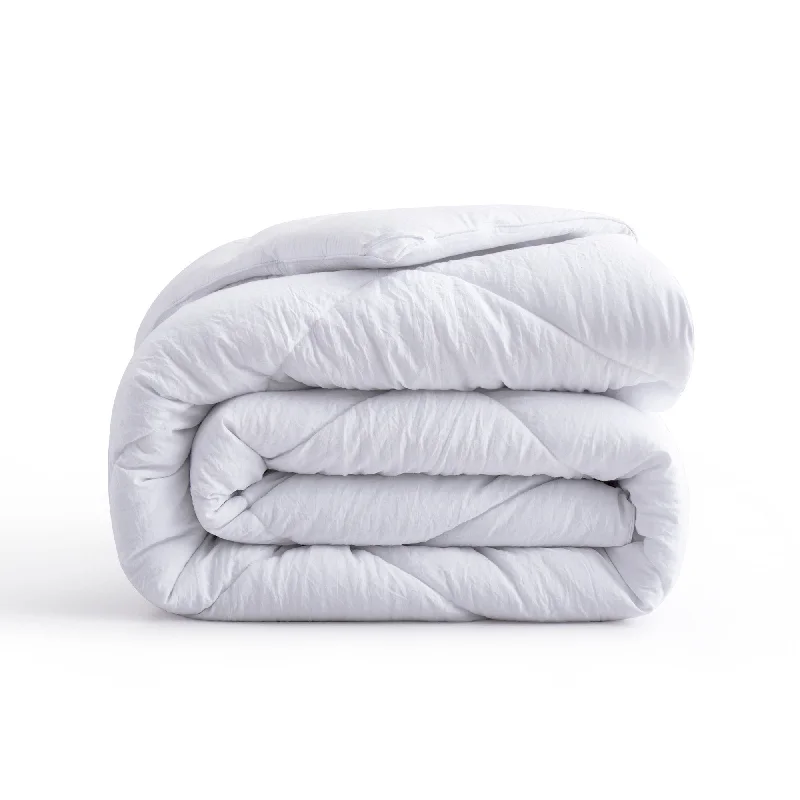 Queen - size comforters for standard queen - sized mattressesAll Season Crinkle Down Alternative Comforter (100% Recycled Material)