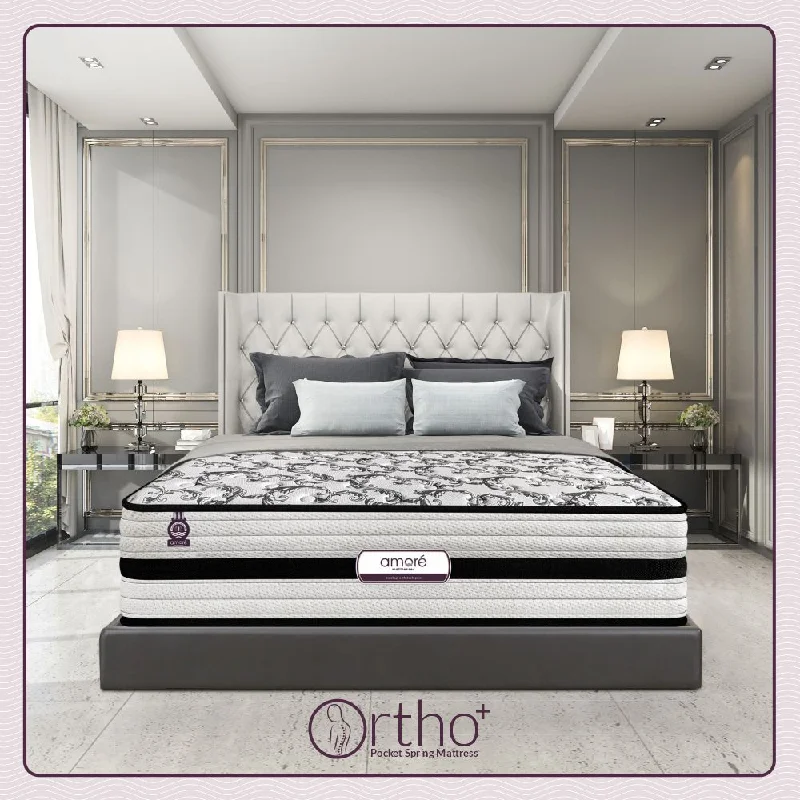 Queen - size mattresses for couples and standard bedroomsAmore Ortho+ Pocket Spring Mattress