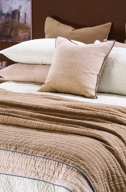 Duck down comforters with a softer feel and good warmth retentionAppetto Sepia Coverlet