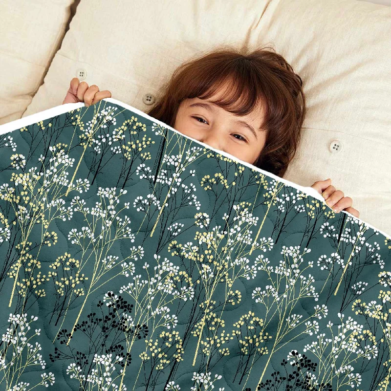 Goose down comforters known for their superior quality and insulationAutumn Floral AC Quilt Comforter for Kids