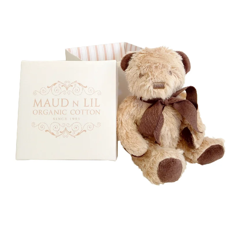 Queen - size comforters for standard queen - sized mattressesMini Organic Teddy Bear Soft Toy - Gift Boxed - Brown