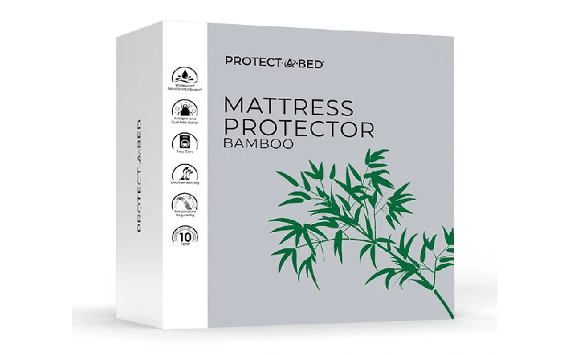 Gel - infused memory foam mattresses for cooler sleepBamboo Terry  Mattress Protector