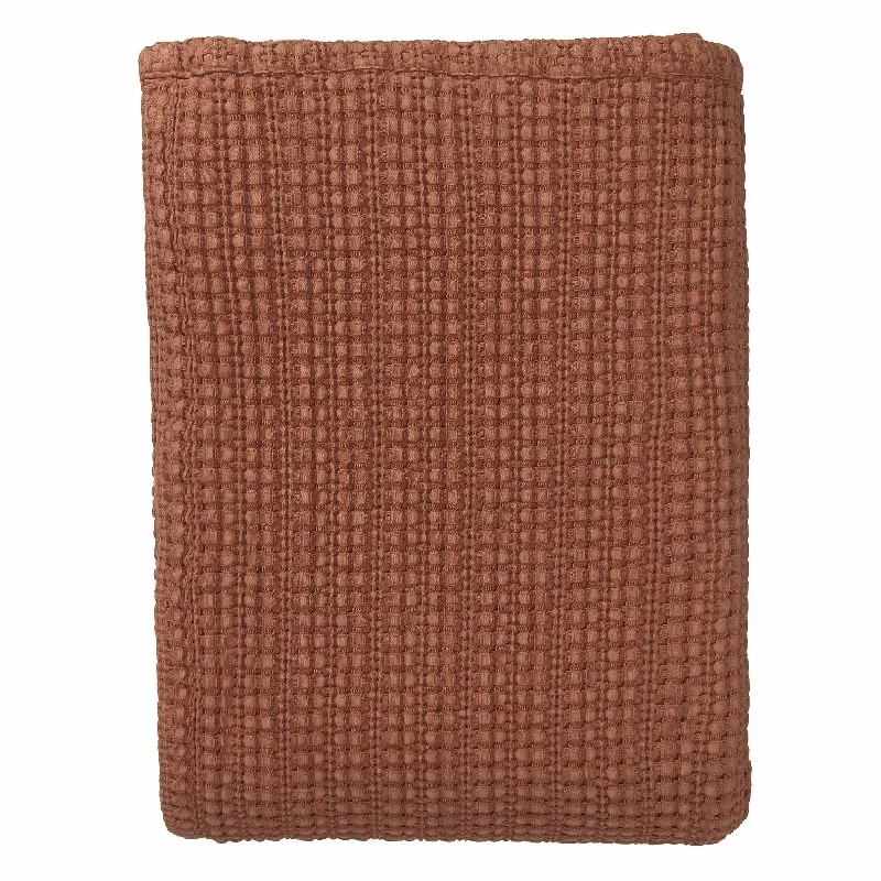 gothic style bedspreads with dark colors and ornate details for a mysterious bedroomAnadia Cotton Bedspread [Terracotta]