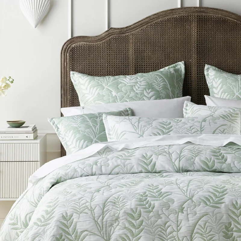 industrial style bedspreads with a rugged look for urban loftsBianca Eden Green Bedspread Set