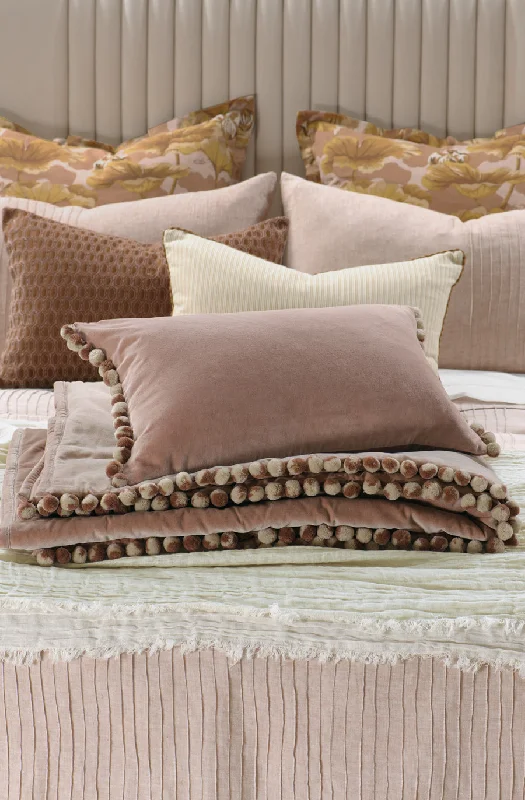 Cotton - filled comforters for a breathable and natural sleep experiencecerchio pink clay comforter