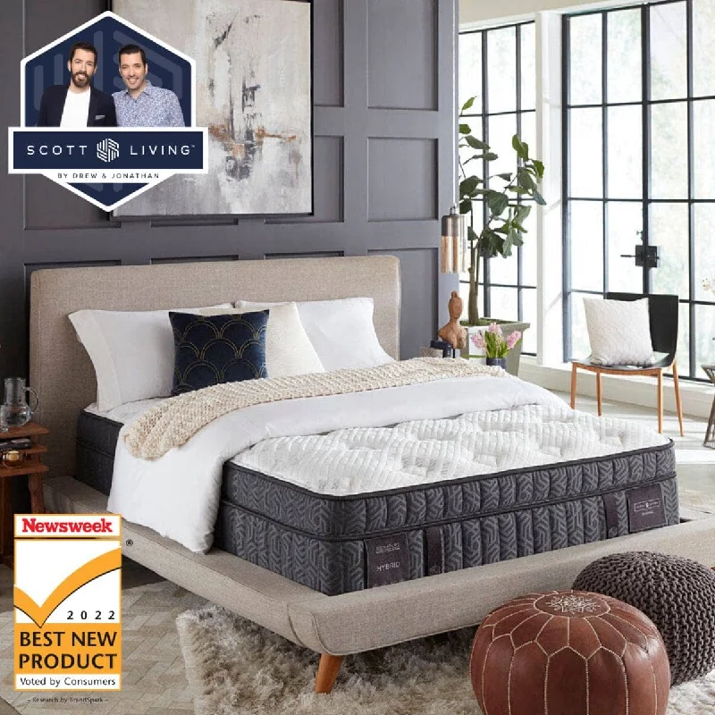 Organic cotton mattresses for a chemical - free sleep surfaceFLOOR SAMPLE -  17.5"  Scott Living SL 2000 Hybrid Euro Top Mattress