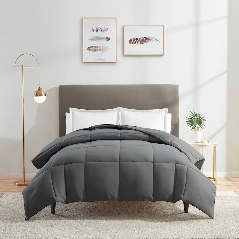 Duck down comforters with a softer feel and good warmth retentionDown Alternative Comforter - Grey