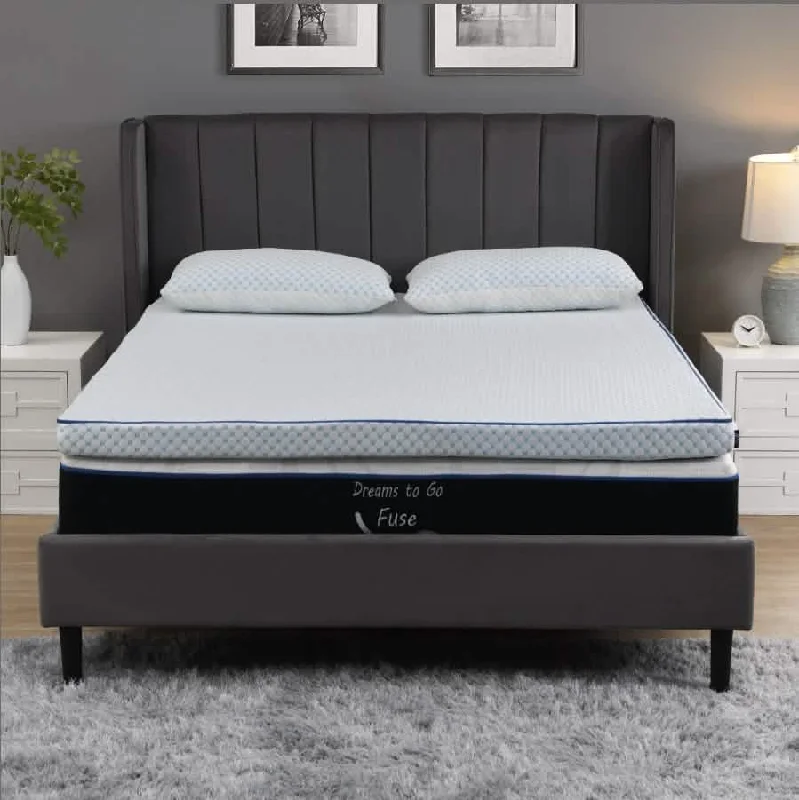 Gel - infused memory foam mattresses for cooler sleepDreams to Go Kool Mattress Topper