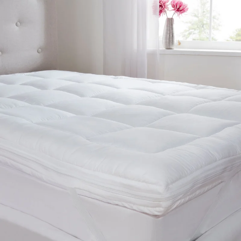 Natural latex and organic cotton blend mattressesDual Layer Mattress Topper