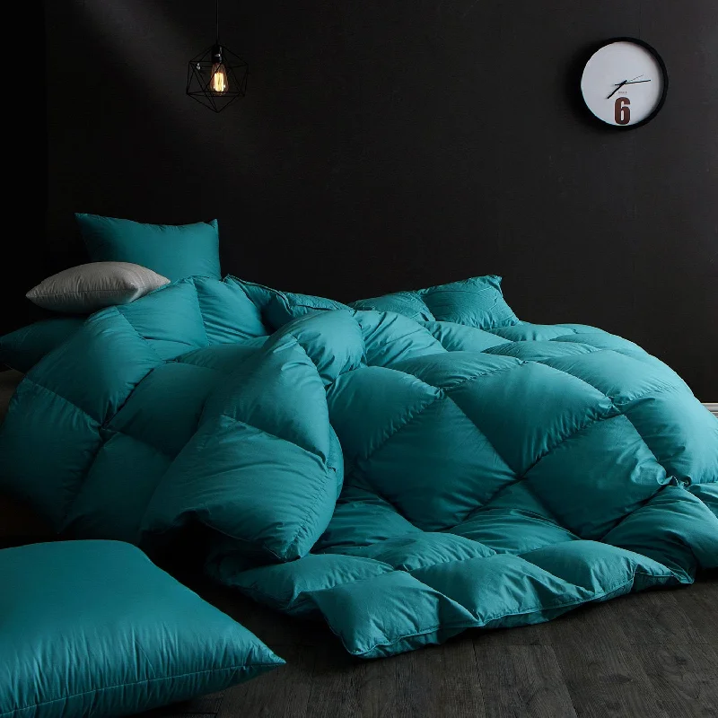 Latex - filled comforters with a bouncy texture and good supportGlobon Fusion Winter Down Comforter Turquoise