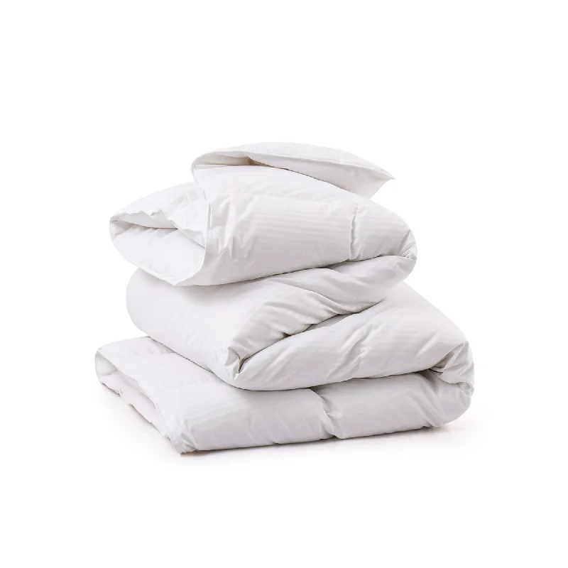 Full - size comforters suitable for full - sized beds in guest rooms or small bedroomsGerman Down Comforter & Pillow Bundle