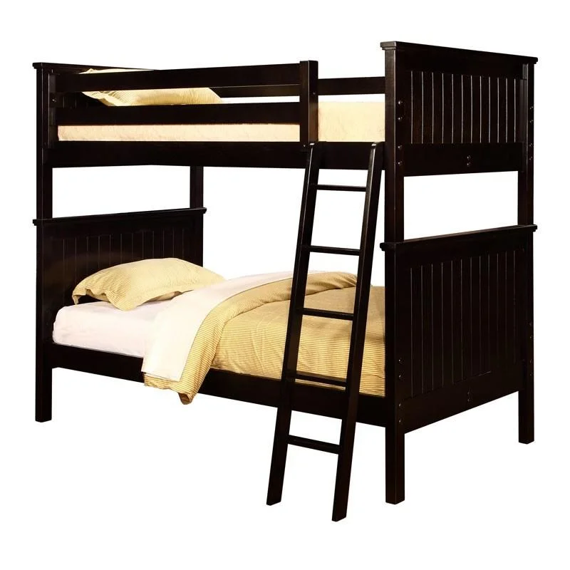 Queen - size mattresses for couples and standard bedroomsLakeshore Full Size Beadboard Bunk Bed with Stairs