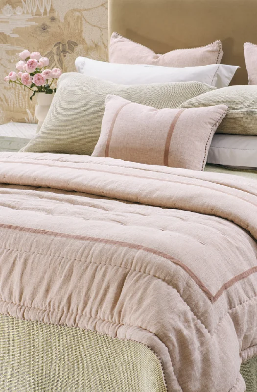 Wool - filled comforters with natural moisture - wicking and temperature - regulating featuresLuchesi Pink Clay Comforter