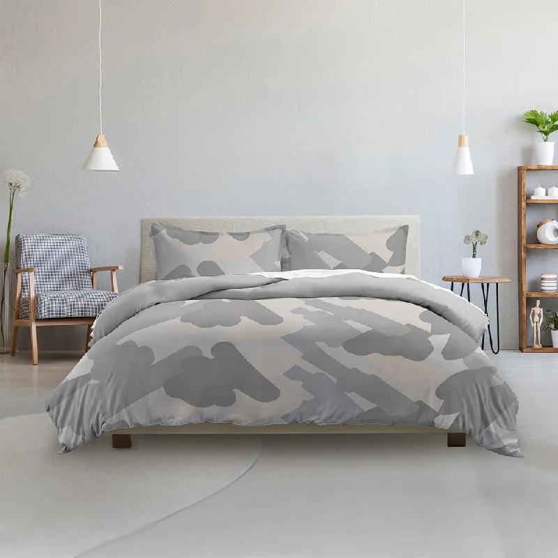 Microfiber - filled comforters that are lightweight and easy to care forMade Supply Co. 3-Piece Painterly Reversible Comforter Set