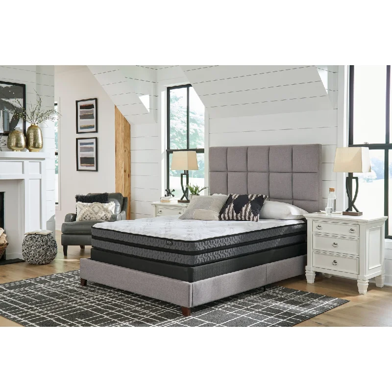 King - size mattresses for spacious master bedroomsPeak by Ashley Hybrid Pocketed 10" Mattress