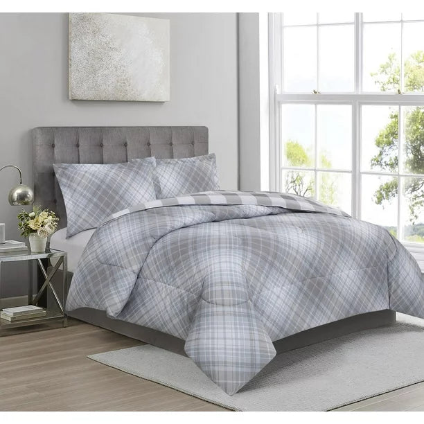 Queen - size comforters for standard queen - sized mattressesPlaid Comforter - Alloy