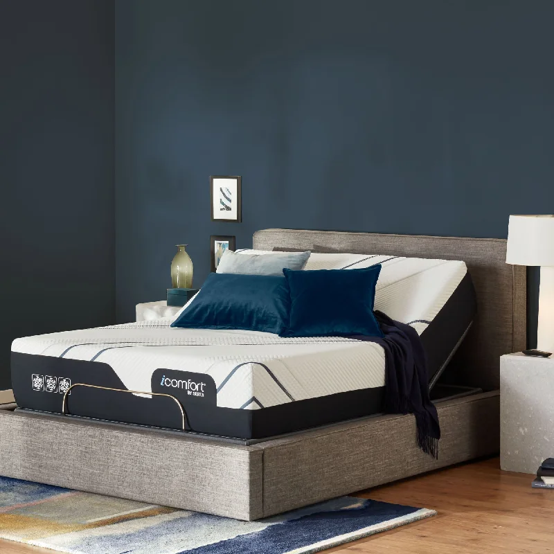 Gel - infused memory foam mattresses for cooler sleepCLOSEOUT - Serta iComfort CF4000 Plush 14" Mattress