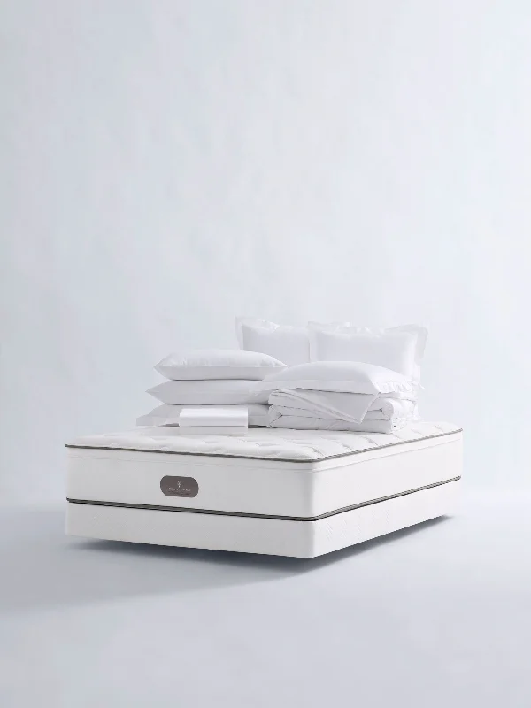 Gel - infused memory foam mattresses for cooler sleepSignature Sleep Set