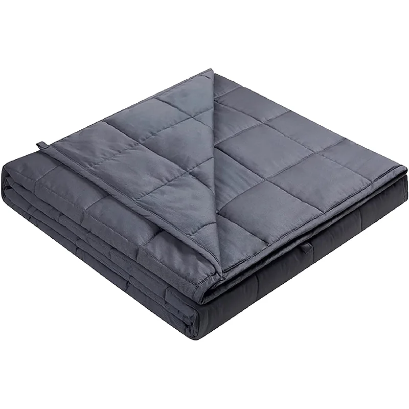 Queen - size comforters for standard queen - sized mattresses5Kg Weighted Grey Therapeutic Blanket